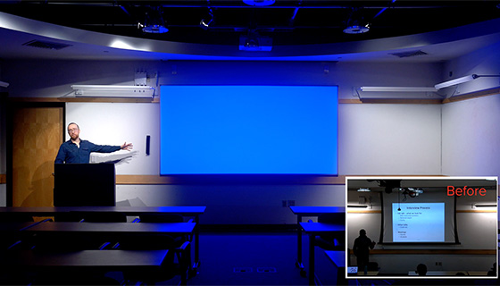 Fiilex track lighting for University Lecture Hall