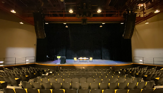Fiilex Lighting at the Large Auditorium Stage Upgrade