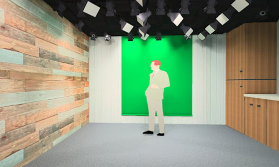 Fiilex Track Lighting social media studio rendering before and after image