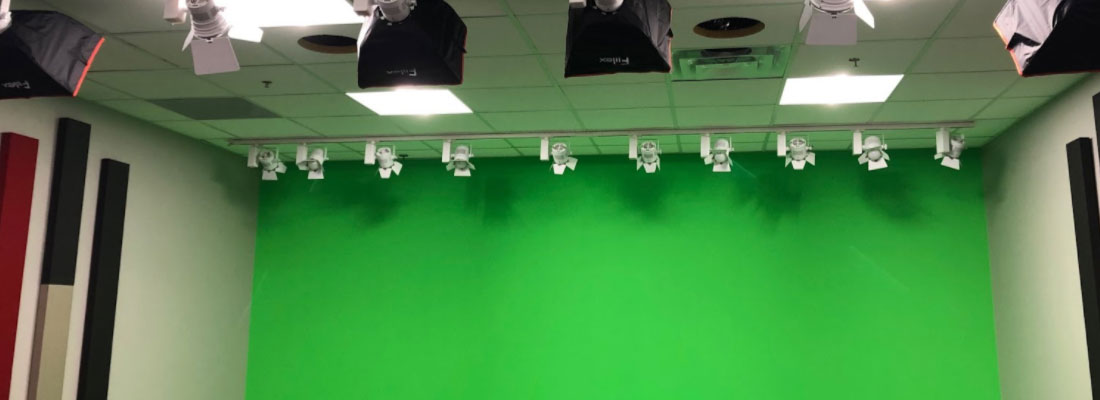 Green Screen Studio Fiilex Track Lighting