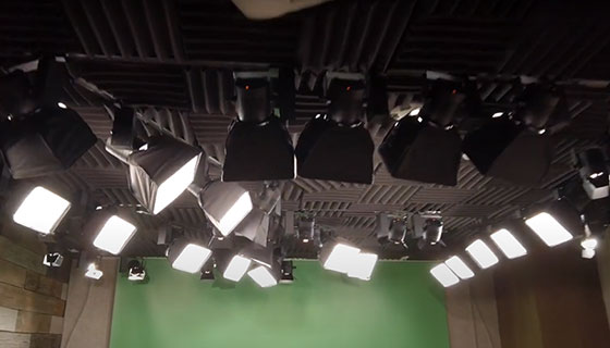 Three sets of Fiilex track lightings.