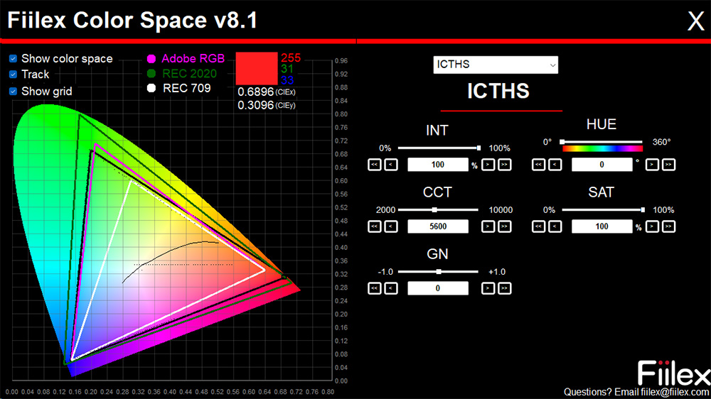 Fiilex Color Space Tool